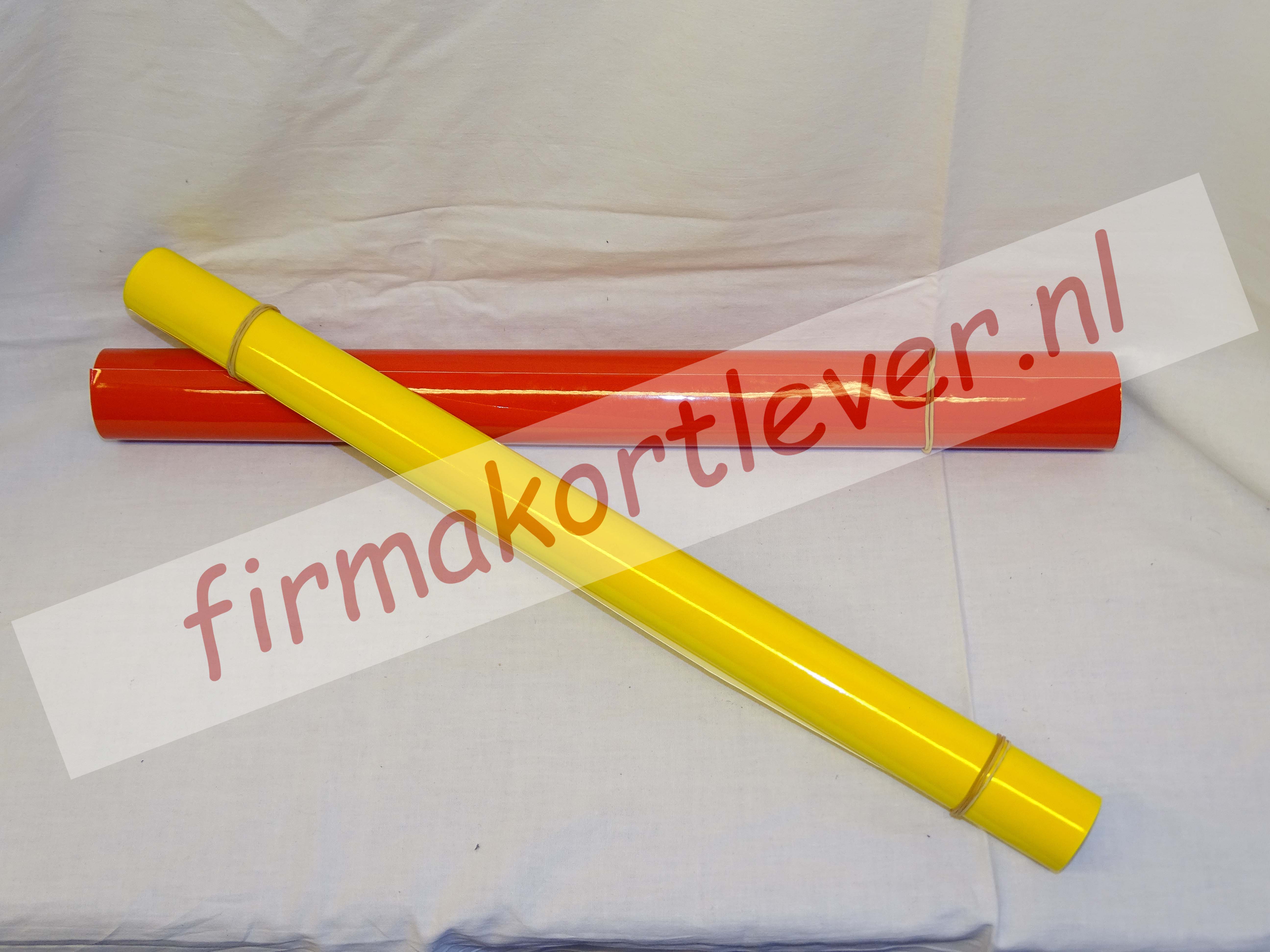 Lampen folie rood of geel