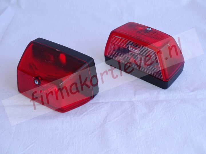 Dasteri kentekenverlichting rood halogeen 5watt