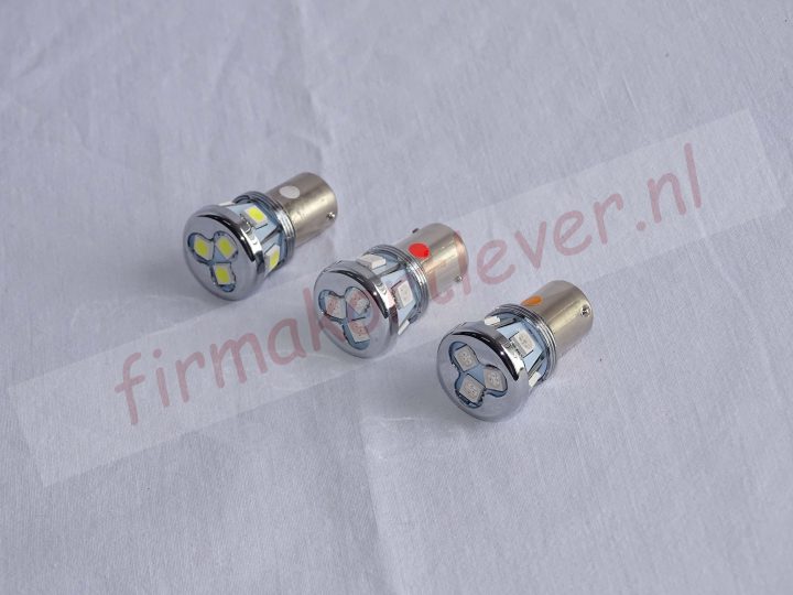 BA15s met 8 SMD LED's 12-24V