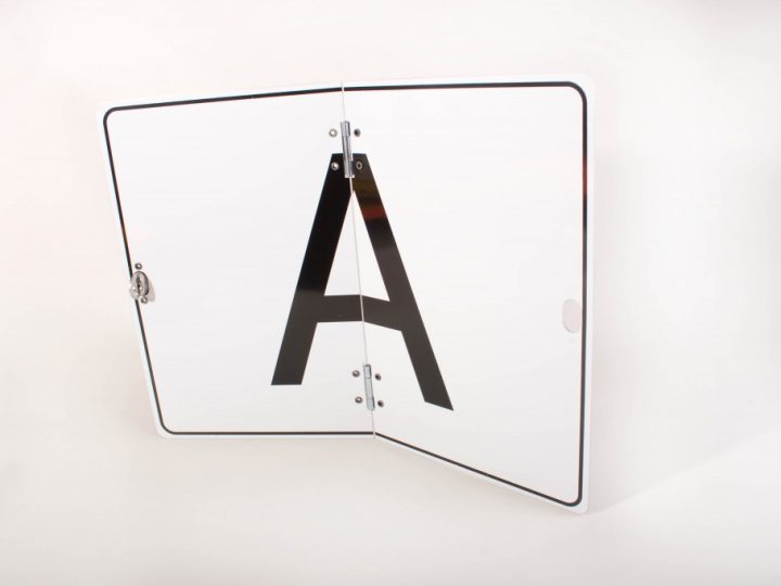 A-bord voor afvalvervoer klapbaar