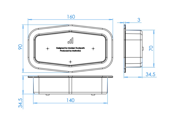 inbouw frame voor dubbelbrander