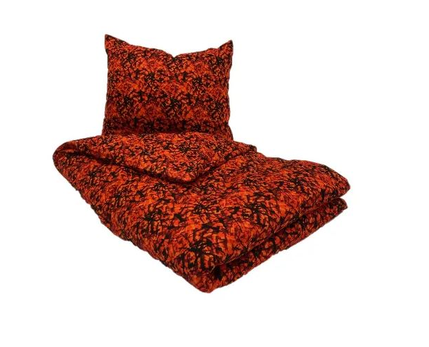 Dekbed overtrek deense pluche rood Firma Kortlever