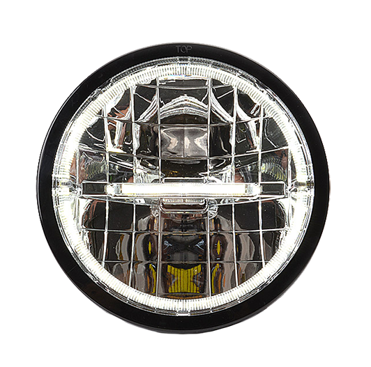 Full LED verstraer rond 230mm 12/24V met ring en streep als stadslicht KKT