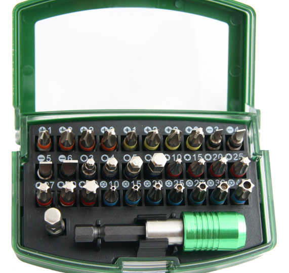 Mannesmann bitset 32-delig met kleurmarkering KKT