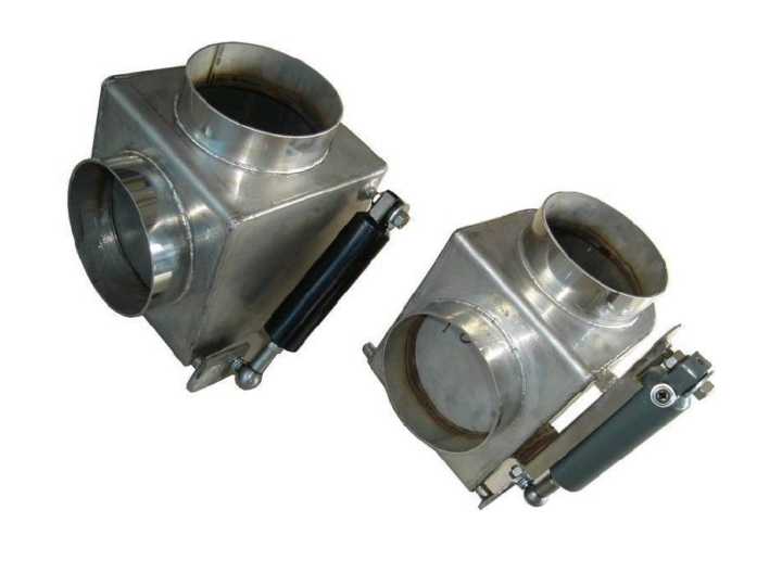 Uitlaat klep RVS 114mm KKT