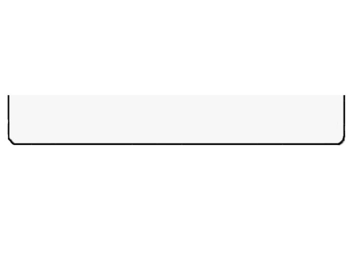 Spatlap wit blanco 2380x350mm KKT