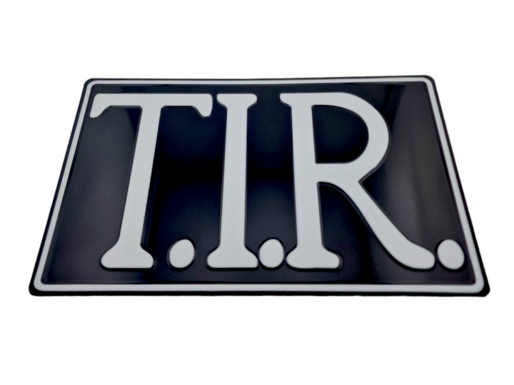 NEDKING T.I.R. bord zwart met witte opdruk KKT