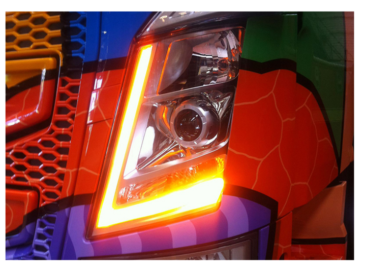 FH4 L+R oraje LED unit voor originele stadslicht VOLVO tot 06-2015 KKT