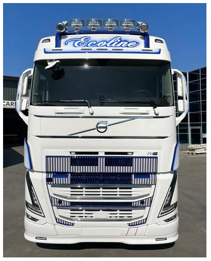 Solar Guard Bumperspoiler VOLVO FH4/5 - 12cm dieper - 5 lampgaten KKT