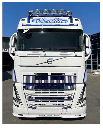 Solar Guard Bumperspoiler VOLVO fH4/5 - 12cm dieper - 5 lampgaten KKT