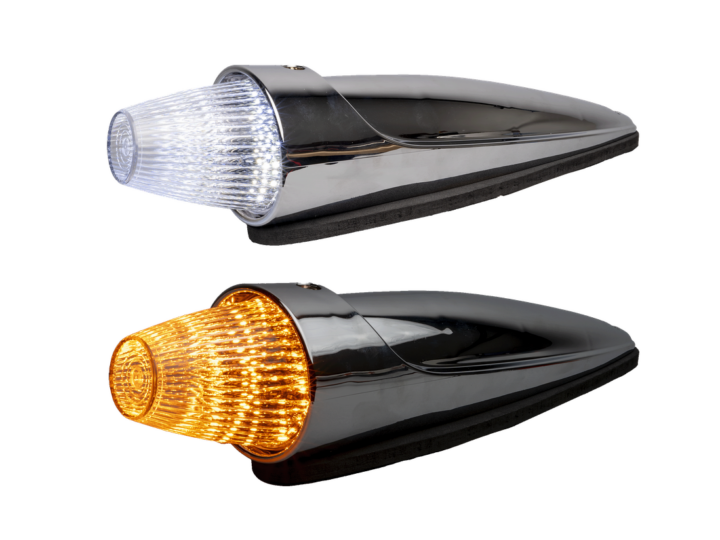 NEDKING Toplamp LED torpedo chroom - Dual colour KKT