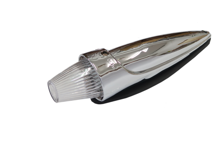 NEDKING Toplamp LED Torpedo chroom - Helder KKT