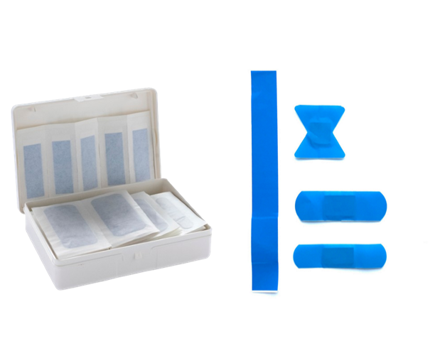 Assortiment doos pleister 100st. Blue detectable KKT