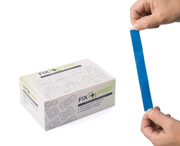 Wikkel-vinger pleister Blue detectable KKT