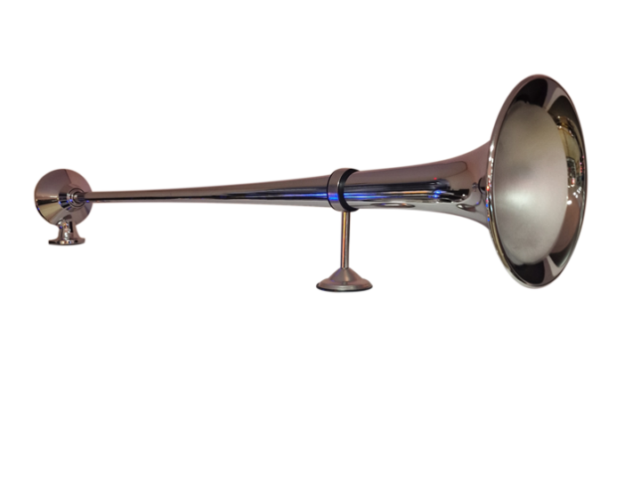 "the sound of grover"messing verchroomde NEDKING luchthoorn 950mm KKT