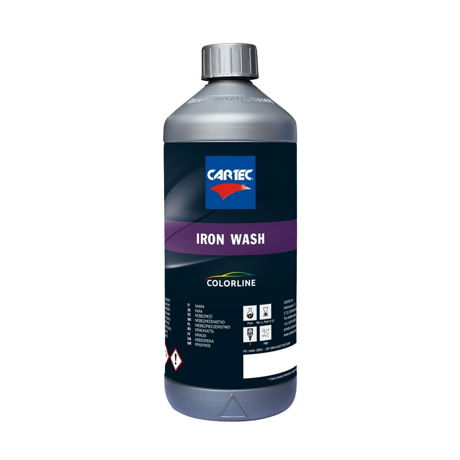 Cartec iron wash 1Ltr Kortlever keuring totaal KKT
